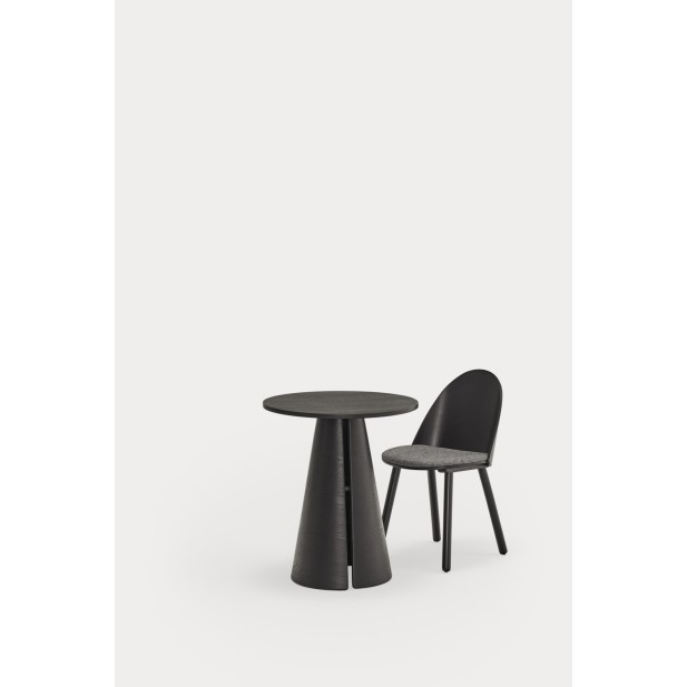 Mesa Redonda CEP Ø65 cm, Negro - Teulat