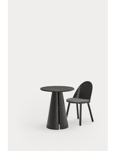 Mesa Redonda CEP Ø65 cm, Negro - Teulat
