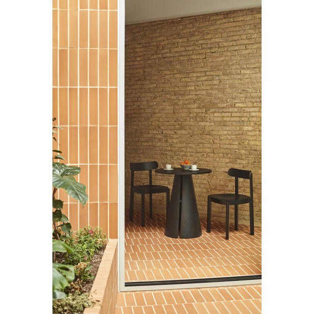 Mesa Redonda CEP Ø65 cm, Negro - Teulat