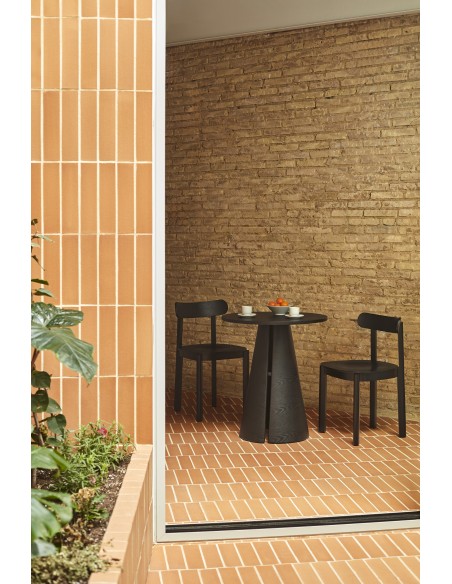 Mesa Redonda CEP Ø65 cm, Negro - Teulat