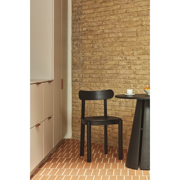 Mesa Redonda CEP Ø65 cm, Negro - Teulat