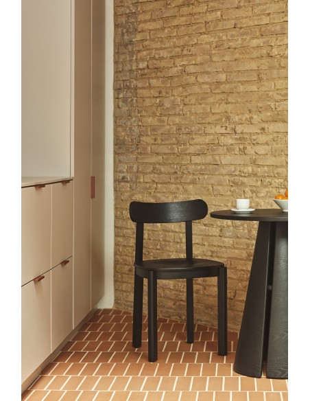 Mesa Redonda CEP Ø65 cm, Negro - Teulat