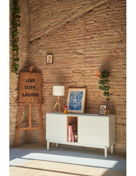 Aparador CORVO 136 cm, Crema - Teulat