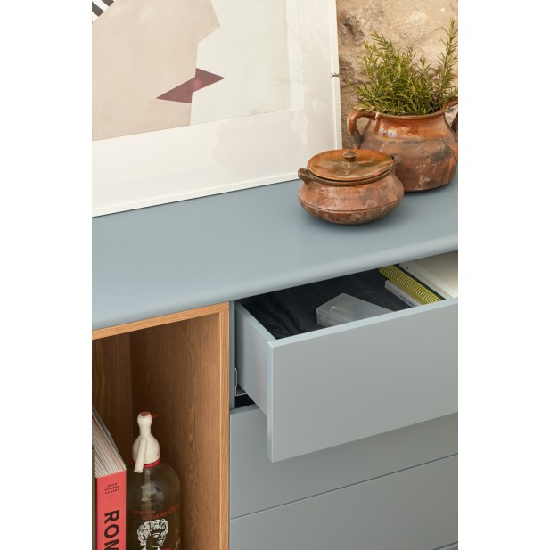 Aparador CORVO 136 cm, Gris Perla -... Aparador CORVO 136 cm, Gris Perla -...