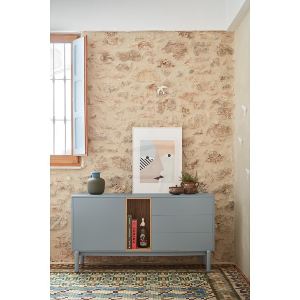 Aparador CORVO 136 cm, Gris Perla -... Aparador CORVO 136 cm, Gris Perla -...