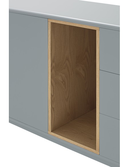 Aparador CORVO 136 cm, Gris Perla - Teulat