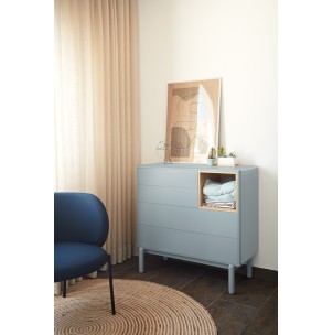 Cómoda CORVO 90 cm, Gris Perla - Teulat; Vackart; 14780_TE 2
