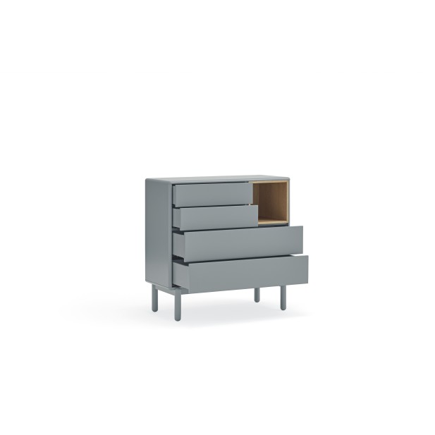 Cómoda CORVO 90 cm, Gris Perla - Teulat Cómoda CORVO 90 cm, Gris Perla - Teulat