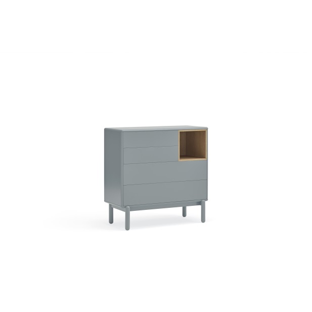 Cómoda CORVO 90 cm, Gris Perla - Teulat Cómoda CORVO 90 cm, Gris Perla - Teulat