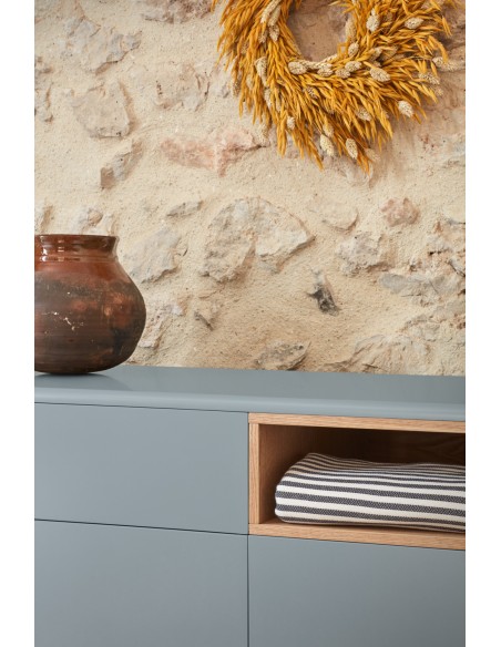 Cómoda CORVO 120 cm, Gris Perla - Teulat