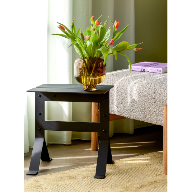 Mesa Auxiliar FOLD Negra - Hübsch