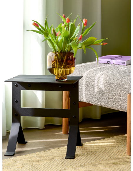 Mesa Auxiliar FOLD Negra - Hübsch