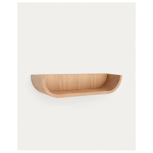 Estante Salaya de madera contrachapada de fresno con acabado natural 60 x 12 cm - Kave Home