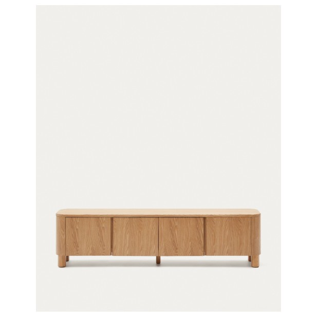 Mueble TV Salaya de madera contrachapada de fresno FSC Mix Credit 200 x 52 cm - Kave Home