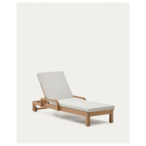 Tumbona Sonsaura de madera maciza de eucalipto FSC 100% - Kave Home