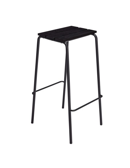Taburete Bar STILT Negro - Hübsch. Vackart. 991910