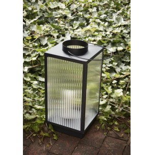 Set 2 Faroles RIPPLE, Negro - Hübsch. Vackart. 991125 2