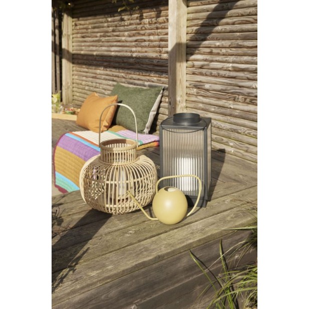 Set 2 Faroles RIPPLE, Negro - Hübsch