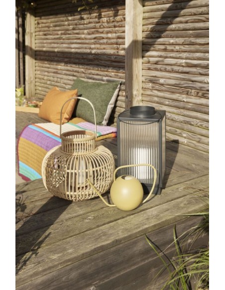 Set 2 Faroles RIPPLE, Negro - Hübsch