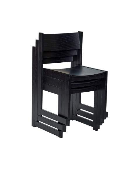 Silla de Comedor FORMA Negra - Hübsch