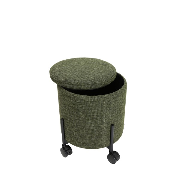 Puf Pequeño CONTAIN Verde - Hübsch Puf Pequeño CONTAIN Verde - Hübsch
