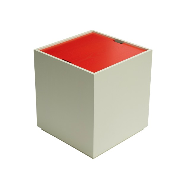 Mesa Auxiliar / Caja de Almacenamiento VAULT Verde Claro / Rojo - Hübsch