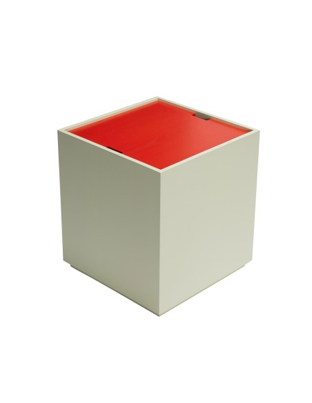 Mesa Auxiliar / Caja de Almacenamiento VAULT Verde Claro / Rojo - Hübsch