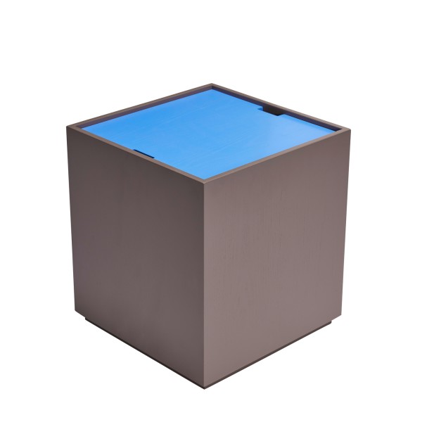 Mesa Auxiliar / Caja de Almacenamiento VAULT Marrón / Azul - Hübsch