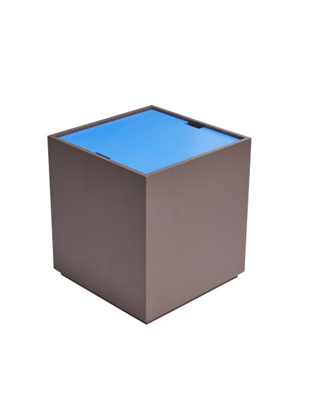Mesa Auxiliar / Caja de Almacenamiento VAULT Marrón / Azul - Hübsch