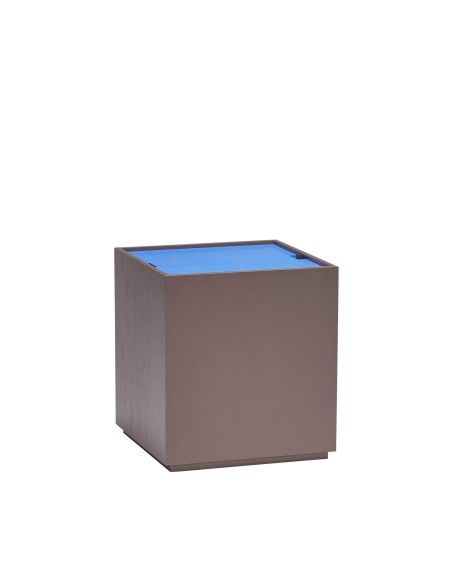 Mesa Auxiliar / Caja de Almacenamiento VAULT Marrón / Azul - Hübsch