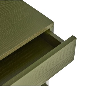 Mesita de Noche NOIR Verde / Blanco Roto - Hübsch 2