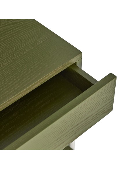 Mesita de Noche NOIR Verde / Blanco Roto - Hübsch