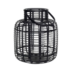 Faroles RESERVOIR Negro (Set de 2) - Hübsch 2