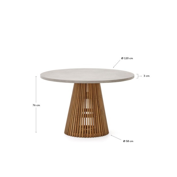 Mesa redonda de exterior Alcaufar de...