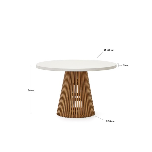 Mesa redonda de exterior Alcaufar de...