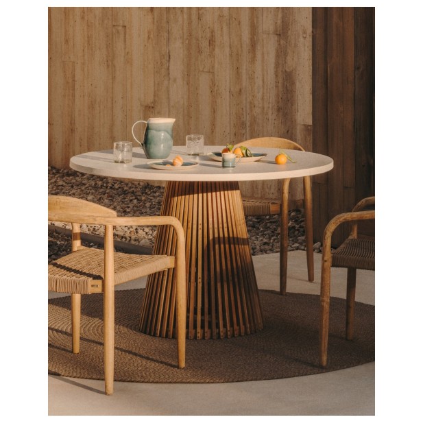 Mesa redonda de exterior Alcaufar de...