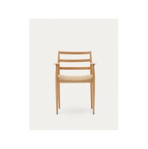 Silla Analy reposabrazos madera maciza de roble acabado... 2