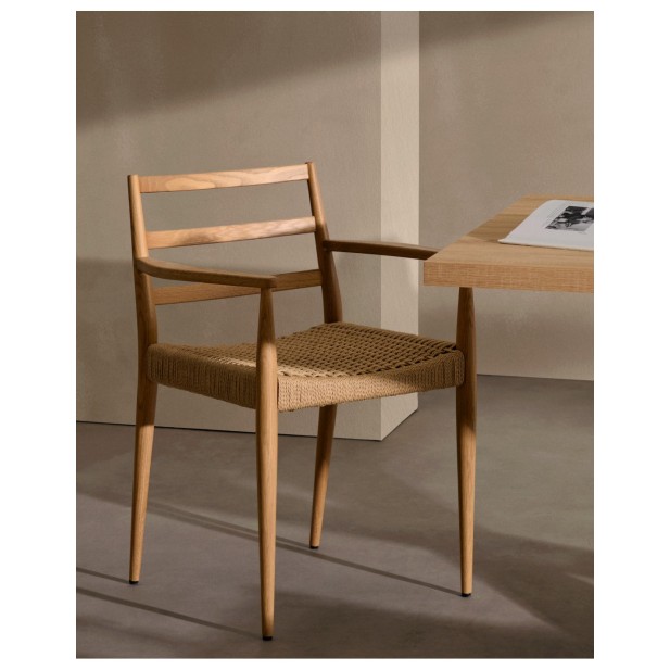 Silla Analy reposabrazos madera...