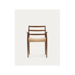 Silla Analy con reposabrazos madera maciza de roble... 2
