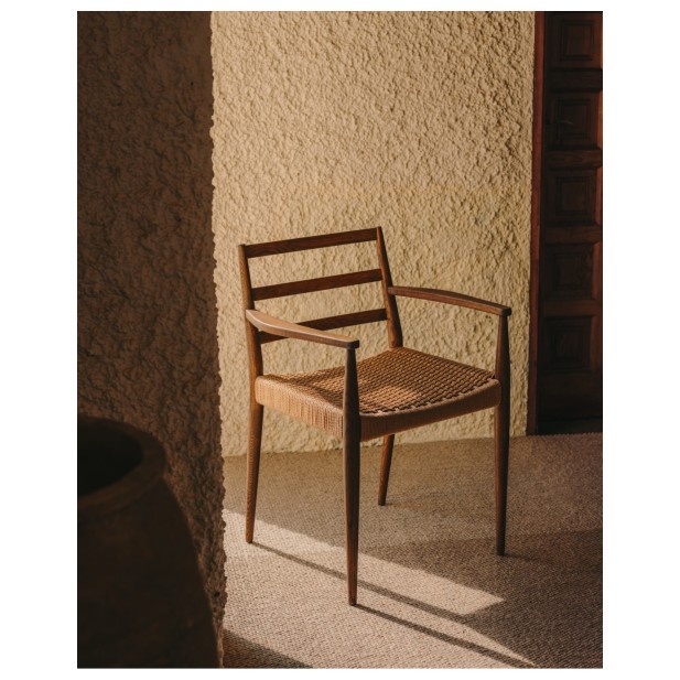 Silla Analy con reposabrazos madera...