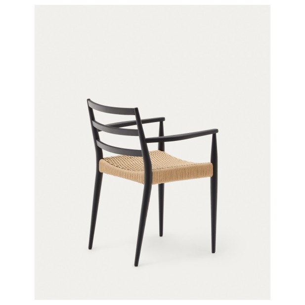 Silla Analy con reposabrazos madera...