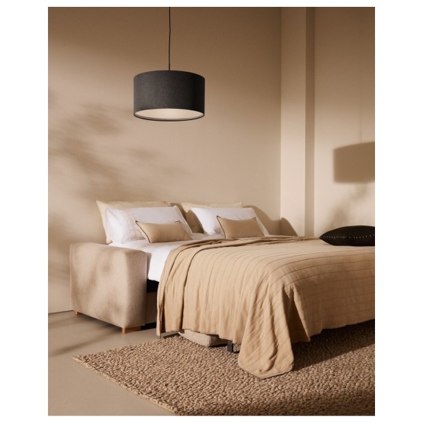 Sofá cama Anley 3 plazas beige y...