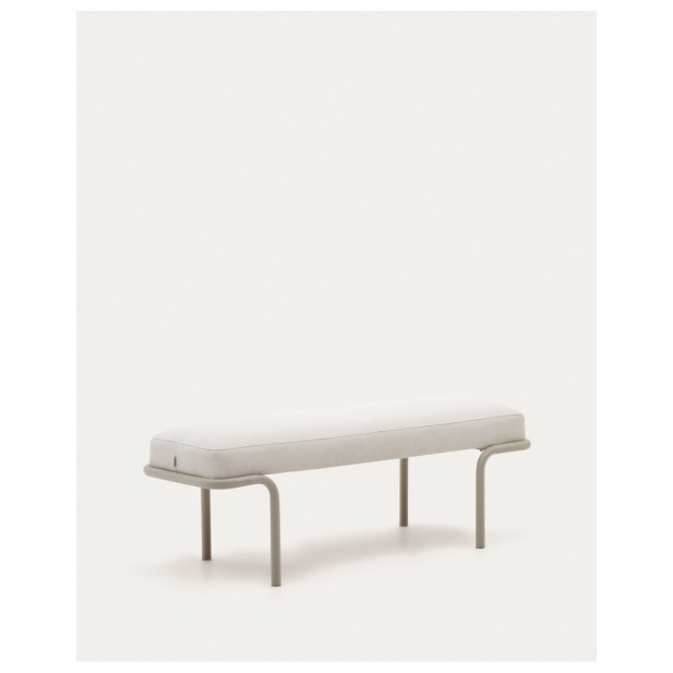 Banco Compo de chenilla beige y...