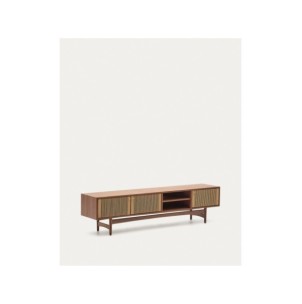 Mueble TV Elan 3 puertas chapa y madera maciza nogal... 2