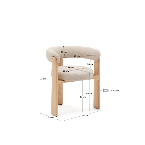 Silla Granite de 3 patas de chenilla...