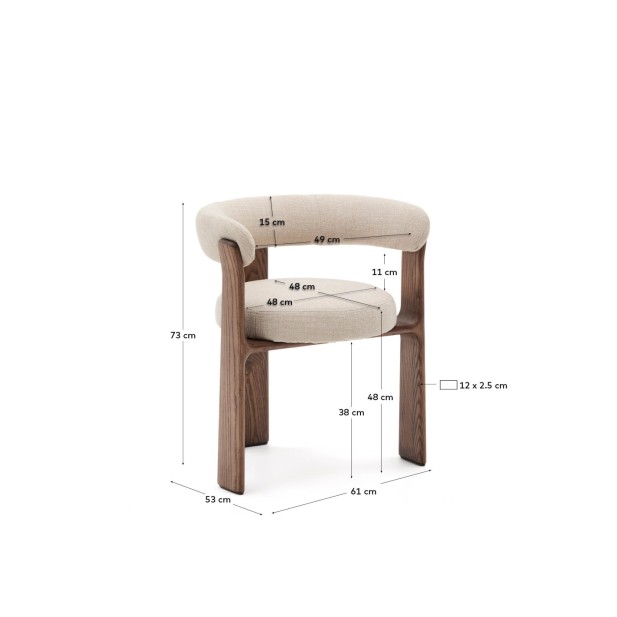 Silla Granite de 3 patas de chenilla...