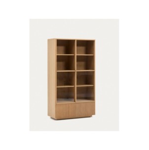 Vitrina Helvine 4 puertas y 2 cajones chapa de roble y... 2