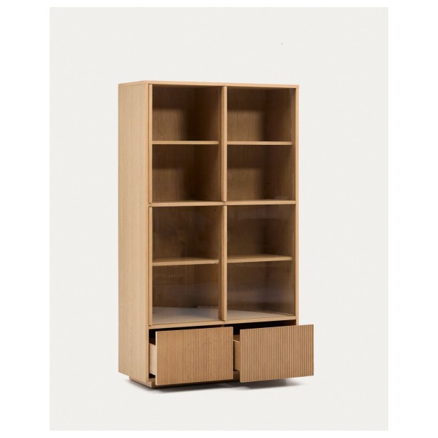 Vitrina Helvine 4 puertas y 2 cajones...