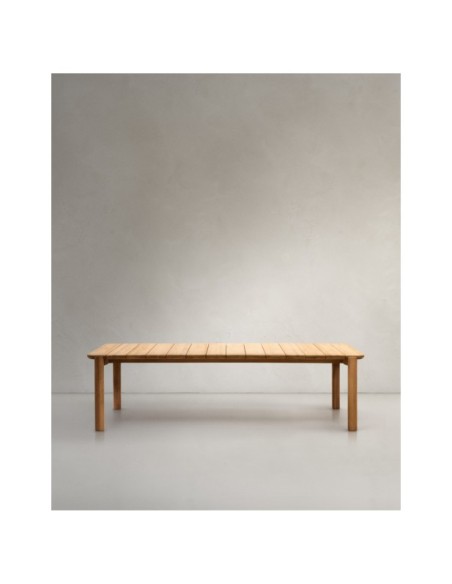 Mesa Icaro de madera maciza de teca 280 x 112 cm FSC 100% - Kave Home