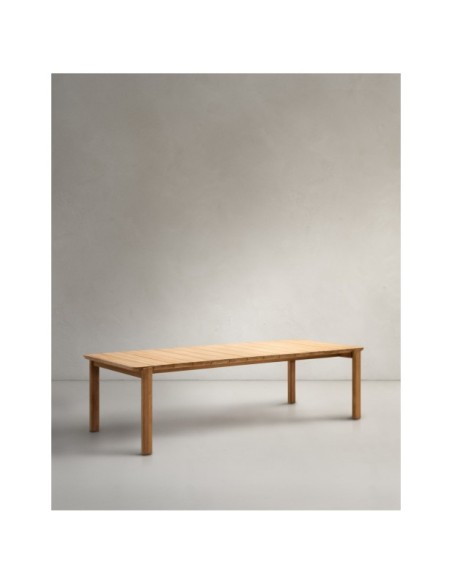 Mesa Icaro de madera maciza de teca 280 x 112 cm FSC 100% - Kave Home